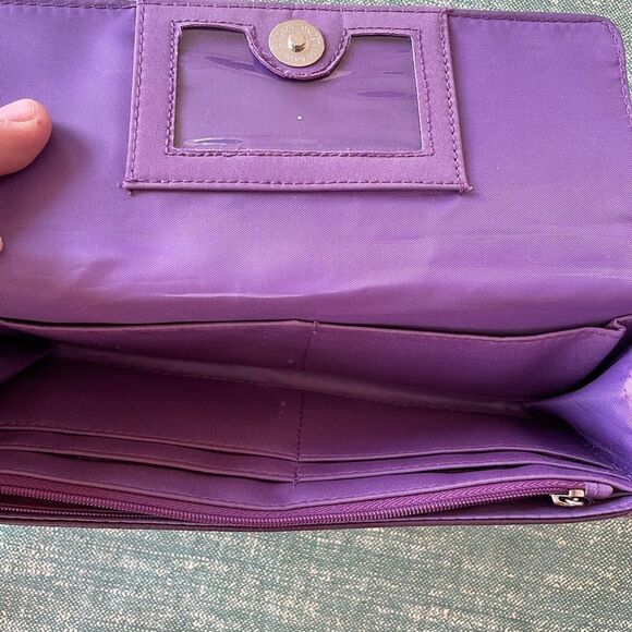Kenneth Cole Reaction Purple Wallet EUC - Picture 7 of 7